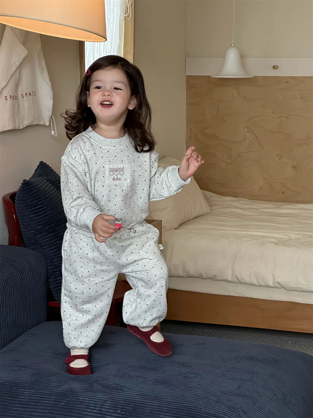 2025 Autumn New Baby Girl Long Sleeve Casual Clothes Set Toddler Dot Sweatshirt + Pants 2pcs Suit Cotton Toddler Girl Outfits 18 S8535629949614706a574c289588e8876g
