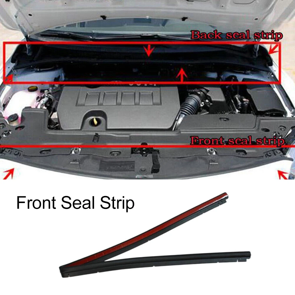 

Durable Hood Seal Rubber Weather Strip For Car Front Hood Seal For Toyota-Corolla (07-13) Black Auto Car Accessories New