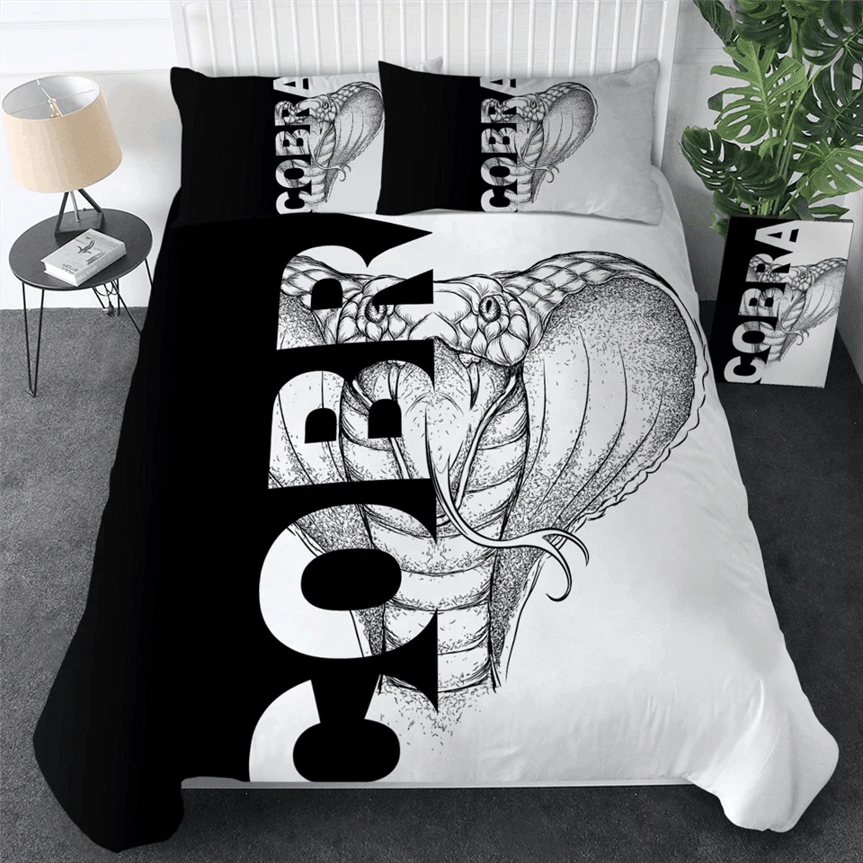 Cobra Snake Duvet Cover Set Snake Reptile Bedding Sets for Boys, Wild Animals Reptile Tropical Comforter Cover Full Queen Size
Cobra Snake Duvet Cover Set Snake Reptile Bedding Sets for Boys, Wild Animals Reptile Tropical Comforter Cover Full Queen Size