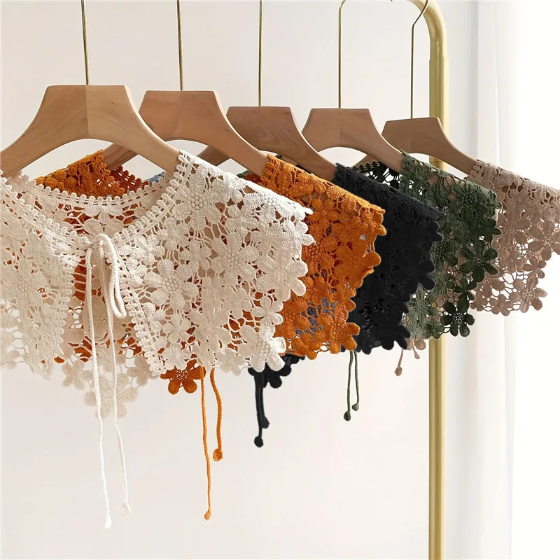 Retro Mini Cape Shawl Wrap Decoration Neck Ruff Lace Fabric Neckline Detachable Lapel Half Shirt Fake Collar
Retro Mini Cape Shawl Wrap Decoration Neck Ruff Lace Fabric Neckline Detachable Lapel Half Shirt Fake Collar