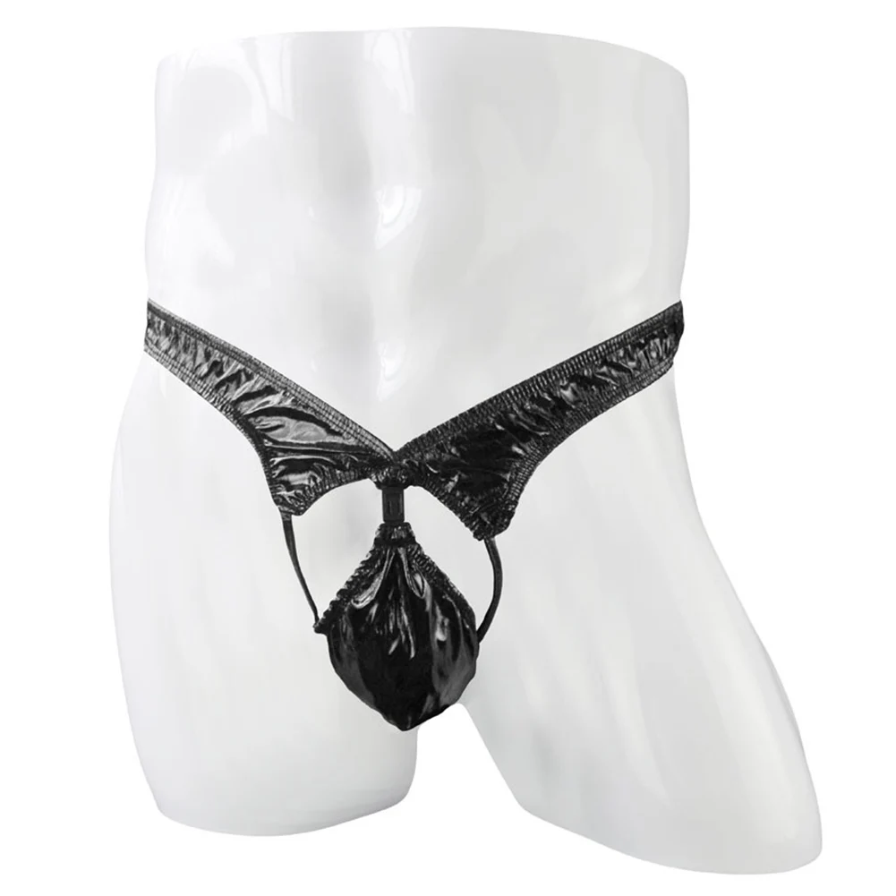 Sexy Mens Hollow Out Cock Pouch Thong Underwear Low Waist Panties T-Back Posing G-String Briefs Exposed Butt Faux Leather Thongs
Sexy Mens Hollow Out Cock Pouch Thong Underwear Low Waist Panties T-Back Posing G-String Briefs Exposed Butt Faux Leather Thongs
