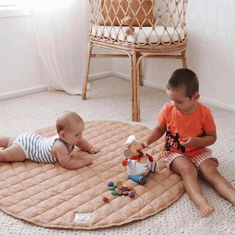 Children's Floor Carpet Game Toy Blanket Fitness Mat Baby Cotton Play Mat Round Solid Color Soft Cushion Breathable Crawling Mat
Children's Floor Carpet Game Toy Blanket Fitness Mat Baby Cotton Play Mat Round Solid Color Soft Cushion Breathable Crawling Mat
