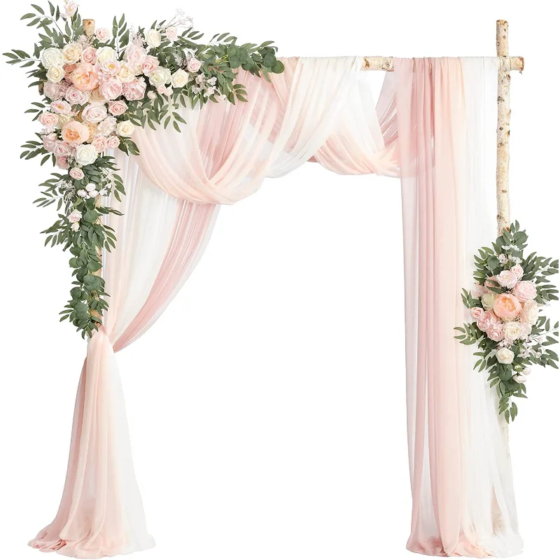 8 Meters Wedding Arch Artificial Flower Five-piece Set Drape Fabric Sheer Chiffon Tulle Curtain Party Supplies Birthday Decor
8 Meters Wedding Arch Artificial Flower Five-piece Set Drape Fabric Sheer Chiffon Tulle Curtain Party Supplies Birthday Decor