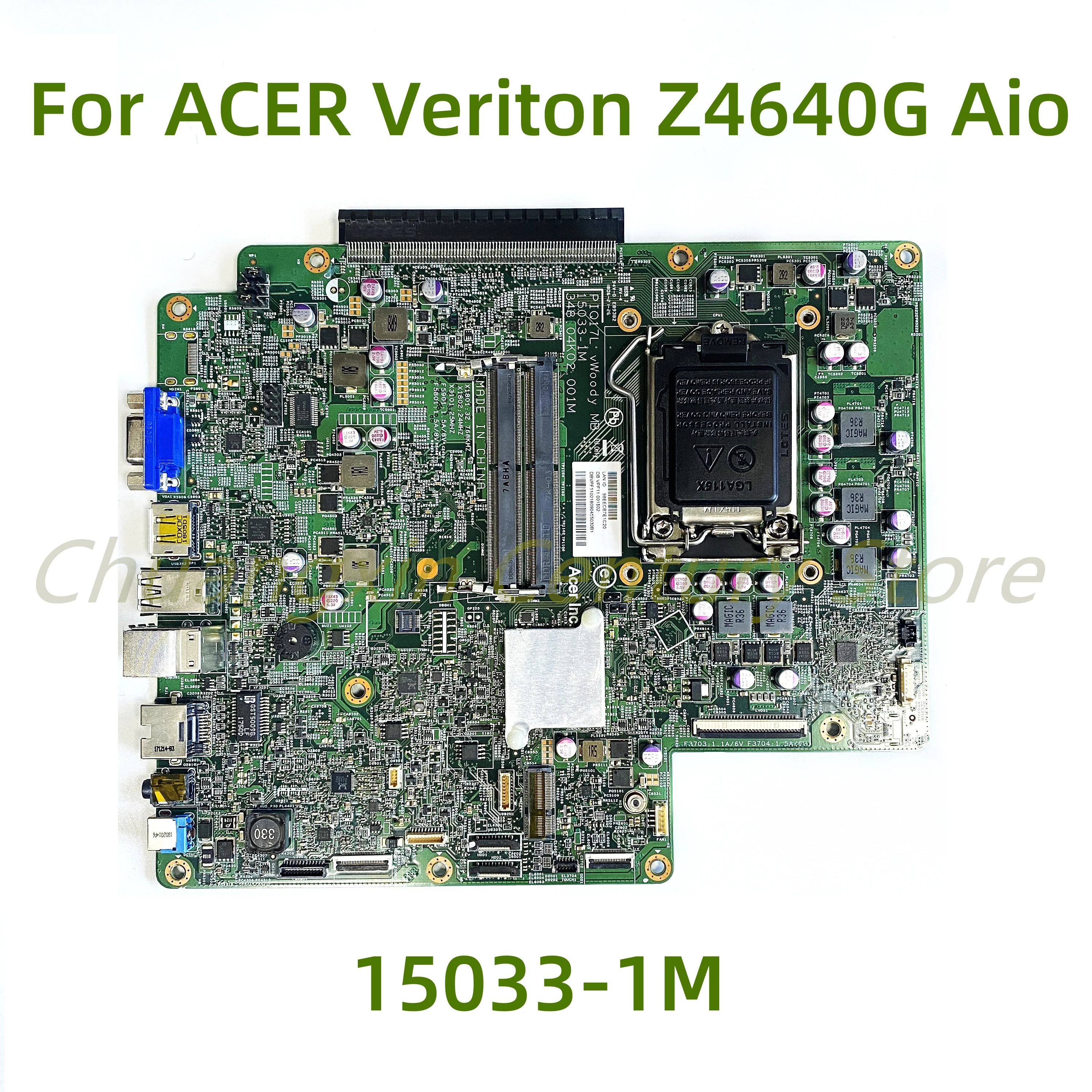 Suitable for ACER Veriton Z4640G Aio laptop motherboard PIQ17L 15033-1M 348.04K02.001M DDR4 100% Tested Fully Work
Suitable for ACER Veriton Z4640G Aio laptop motherboard PIQ17L 15033-1M 348.04K02.001M DDR4 100% Tested Fully Work