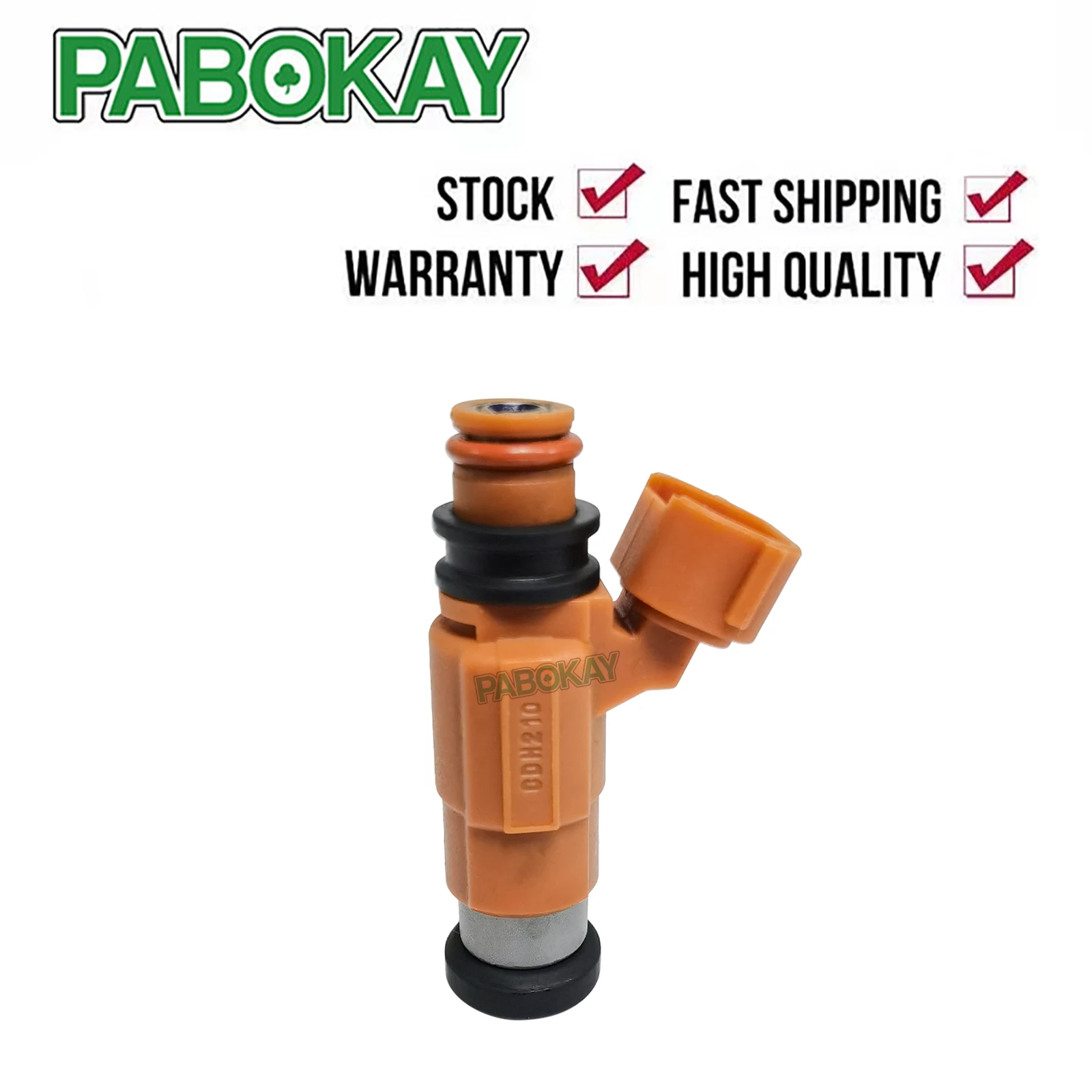 

New Orange Fuel Injector for Yamaha Outboard Mitsubishi Eclipse CDH210 CDH-210 INP-771 INP771 15710-65D00 1571065D00 0280155723