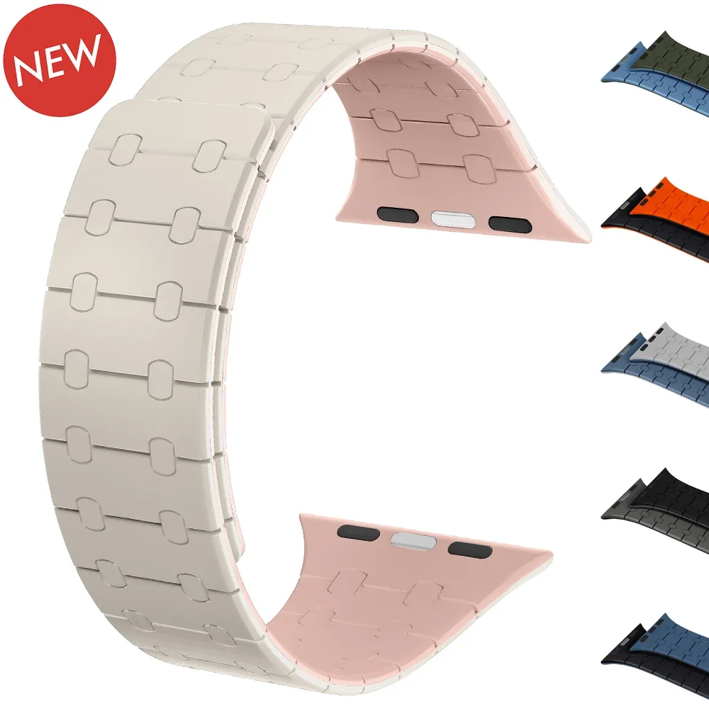 Ремешок силиконовый магнитный для Apple Watch Band Ultra 2 49 мм 44 мм 40 мм 42 мм 41 мм 45 мм, браслет для IWatch Series 9 8 7 6 SE 5 4 Correa
Ремешок силиконовый магнитный для Apple Watch Band Ultra 2 49 мм 44 мм 40 мм 42 мм 41 мм 45 мм, браслет для IWatch Series 9 8 7 6 SE 5 4 Correa