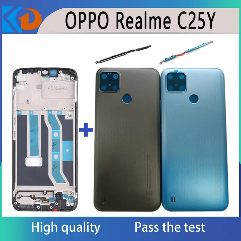 Back Cover Housing For OPPO Realme C25Y LCD Middle Frame Battery Cover Door With Camera Lens Button Parts
Back Cover Housing For OPPO Realme C25Y LCD Middle Frame Battery Cover Door With Camera Lens Button Parts