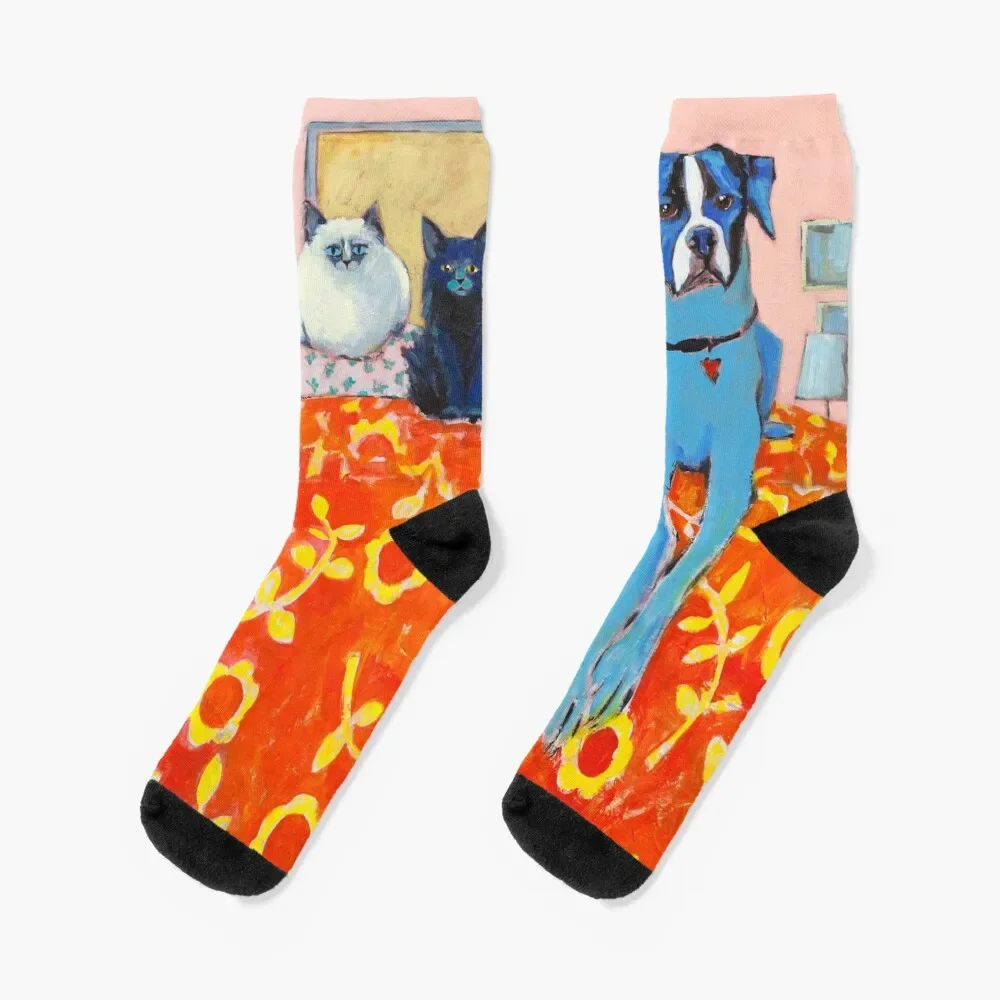 

Phoebe, Olive, and Nellie Socks soccer anti-slip halloween Socks Men Women's