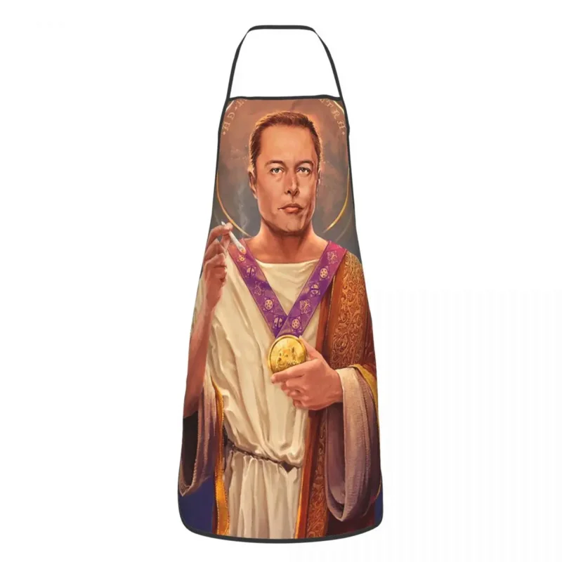 Saint Elon Of Musk - Elon Musk Religious Painting Apron Chef Cooking Cuisine Tablier Bib Kitchen Cleaning for Women Men
Saint Elon Of Musk - Elon Musk Religious Painting Apron Chef Cooking Cuisine Tablier Bib Kitchen Cleaning for Women Men