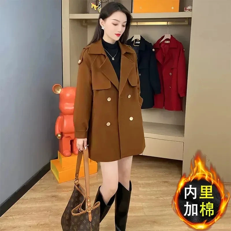 Cotton Padded Woolen Jackets Women's 2023 Autumn Winter New Overwear Loose Fashion Long Wool Coat Female Senior Tide Windbreaker
Cotton Padded Woolen Jackets Women's 2023 Autumn Winter New Overwear Loose Fashion Long Wool Coat Female Senior Tide Windbreaker