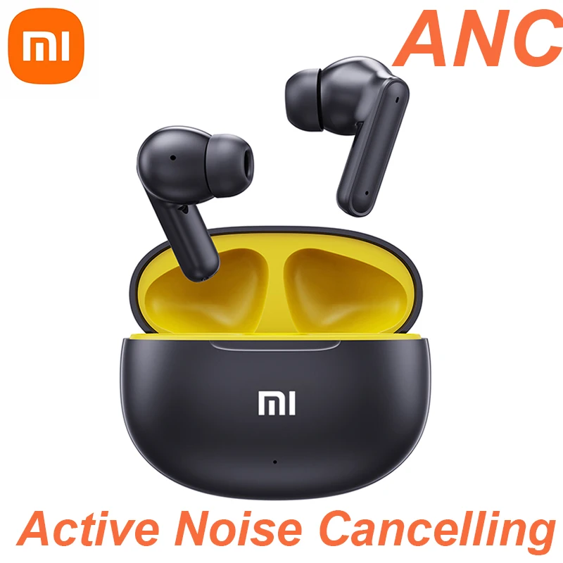 

Xiaomi ANC TWS Bluetooth 5.3 Earphones Active Noise Cancelling T80S Wireless Mijia Headphones Stereo Sound Gaming Headset Earbud