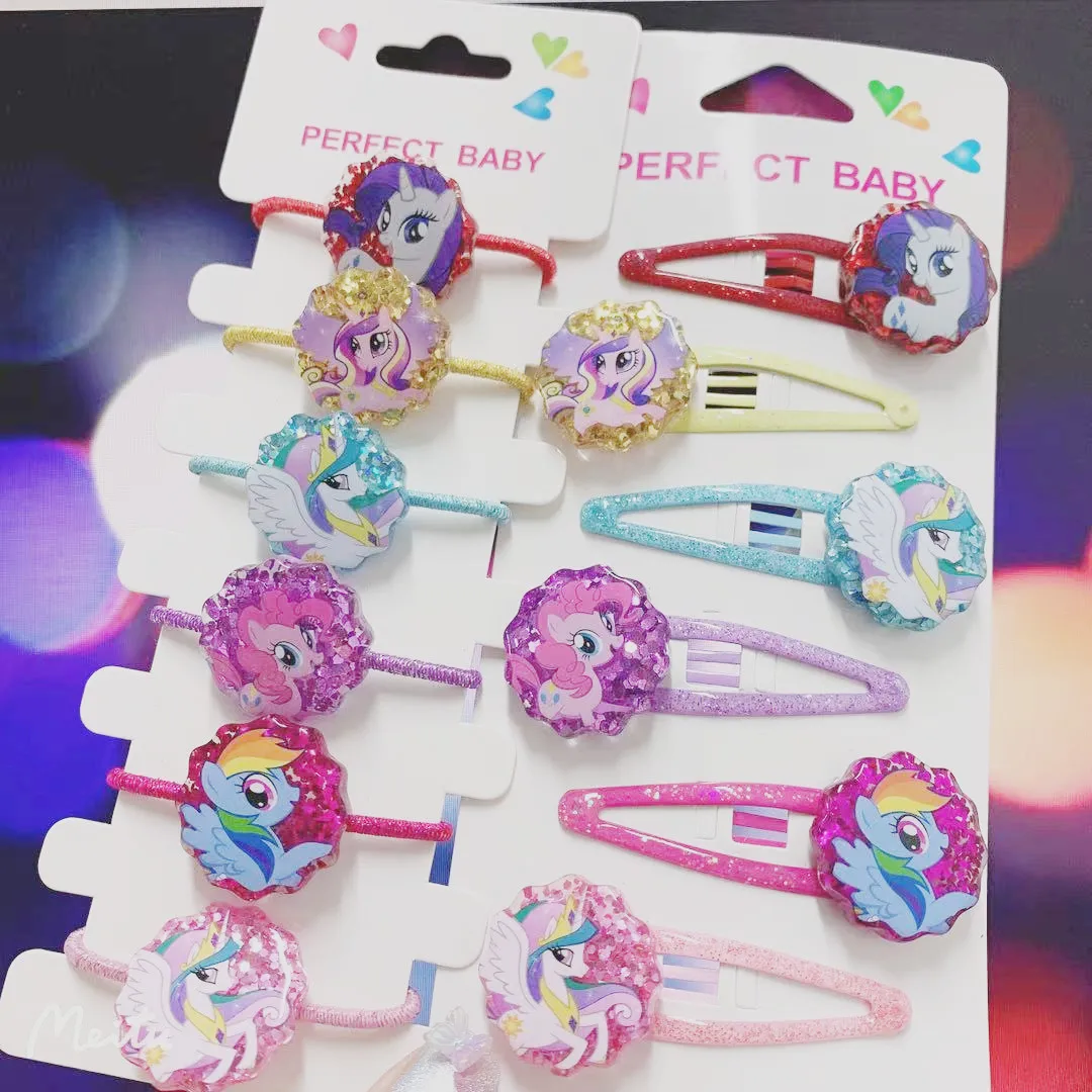 Shiny Cute Little Pony Hairpin Hair Rope Anime Accessories Pinkie Rainbow Princess Celestria Baby Toys for Girl Decorations Gift
Shiny Cute Little Pony Hairpin Hair Rope Anime Accessories Pinkie Rainbow Princess Celestria Baby Toys for Girl Decorations Gift