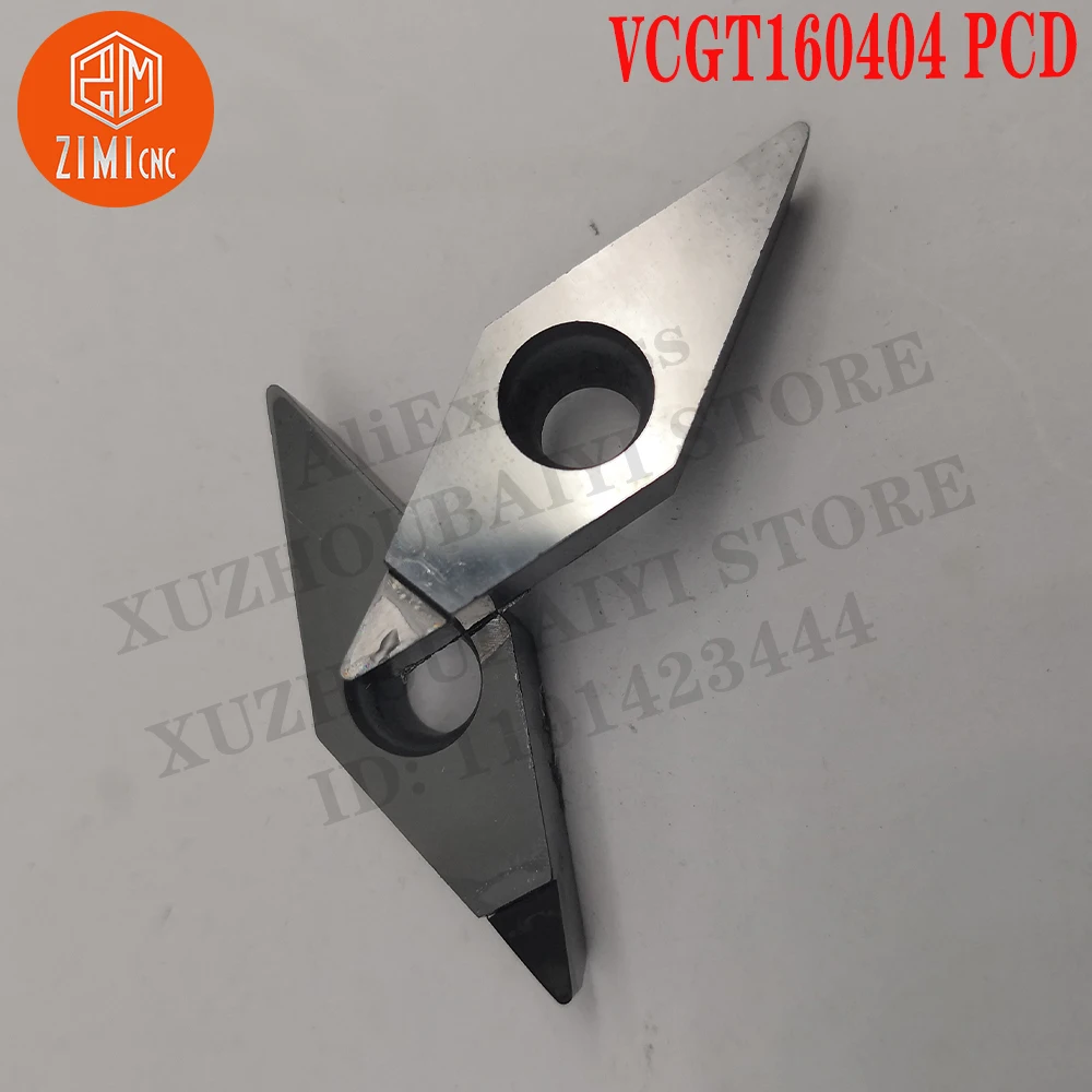 

VCGT160404 PCD VCGT 160404 Carbide Inserts Turning Tool CNC Cutter Lathe Blade Special blade cutting tool metal lathe mechanical