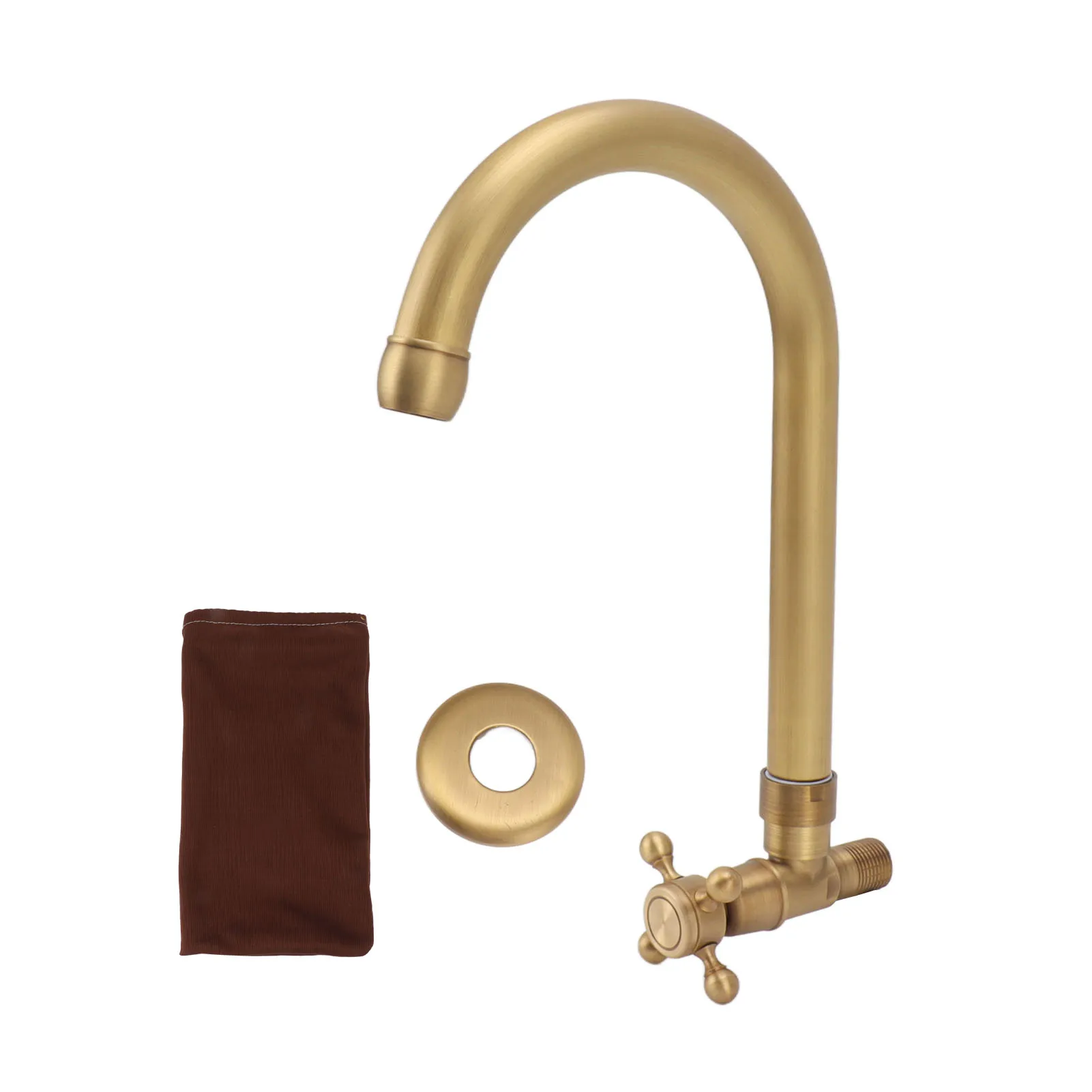 Antique Brass Single Handle Basin Faucet with Cross Knob Single Handle Faucet Hot Cold Water Faucet for Kitchen Bathroom
Antique Brass Single Handle Basin Faucet with Cross Knob Single Handle Faucet Hot Cold Water Faucet for Kitchen Bathroom