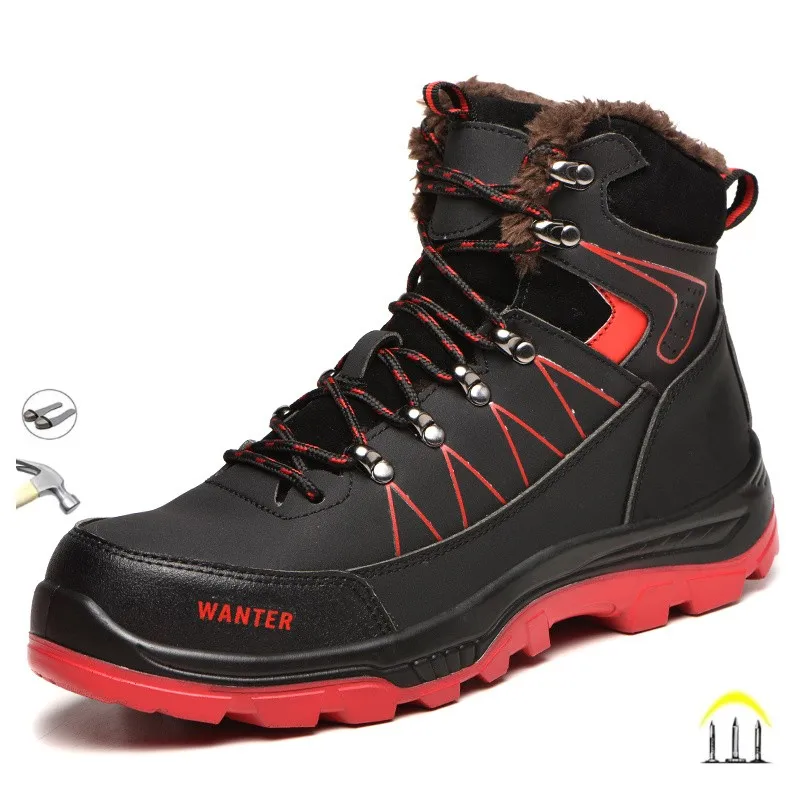 New Style Men's Labor Protection Plush Shoes Steel Head Stab Proof Casual Comfortable Work Safety Boots
New Style Men's Labor Protection Plush Shoes Steel Head Stab Proof Casual Comfortable Work Safety Boots