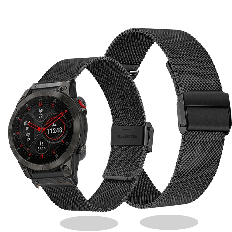 

Металлический ремешок для наручных часов Garmin Enduro/Enduro 2, браслет для смарт-часов Easyfit, браслет для часового ремешка снизу MK1, MK2, MK2i, 26 мм