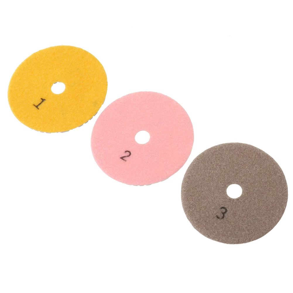 3pcs 4inch 100mm Diamond Polishing Pads Dry/Wet 3 Step Polishing Pads Granite Stone Concrete Marble Polishing Abrasive Tool
3pcs 4inch 100mm Diamond Polishing Pads Dry/Wet 3 Step Polishing Pads Granite Stone Concrete Marble Polishing Abrasive Tool