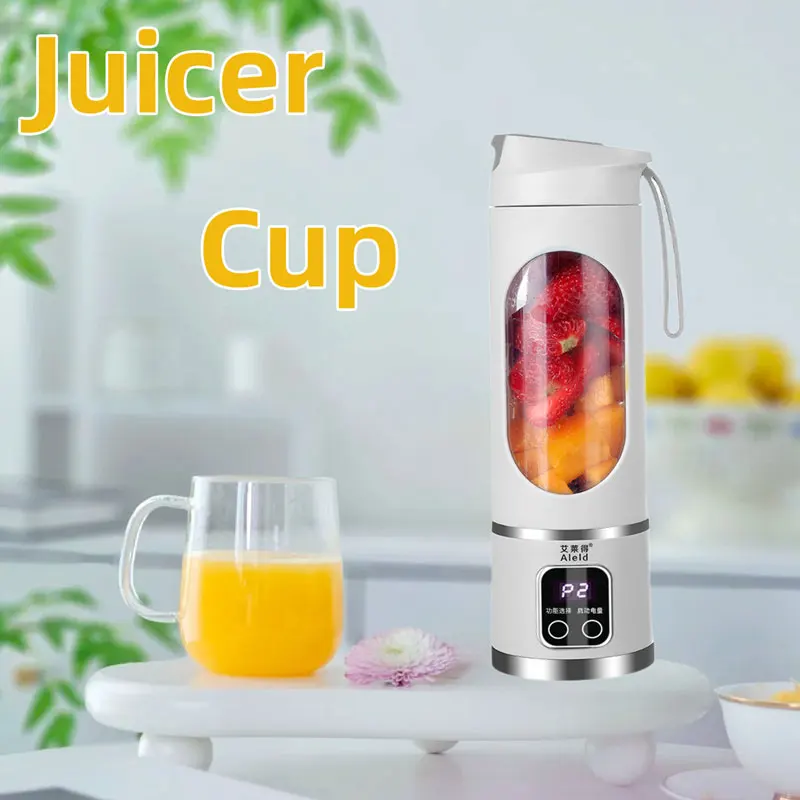 

450Ml USB Portable Juicer Cup Mini Electric Kitchen Blender Home Ice Mixer Machine Soy Milk Maker Juice Extractor Food Processor