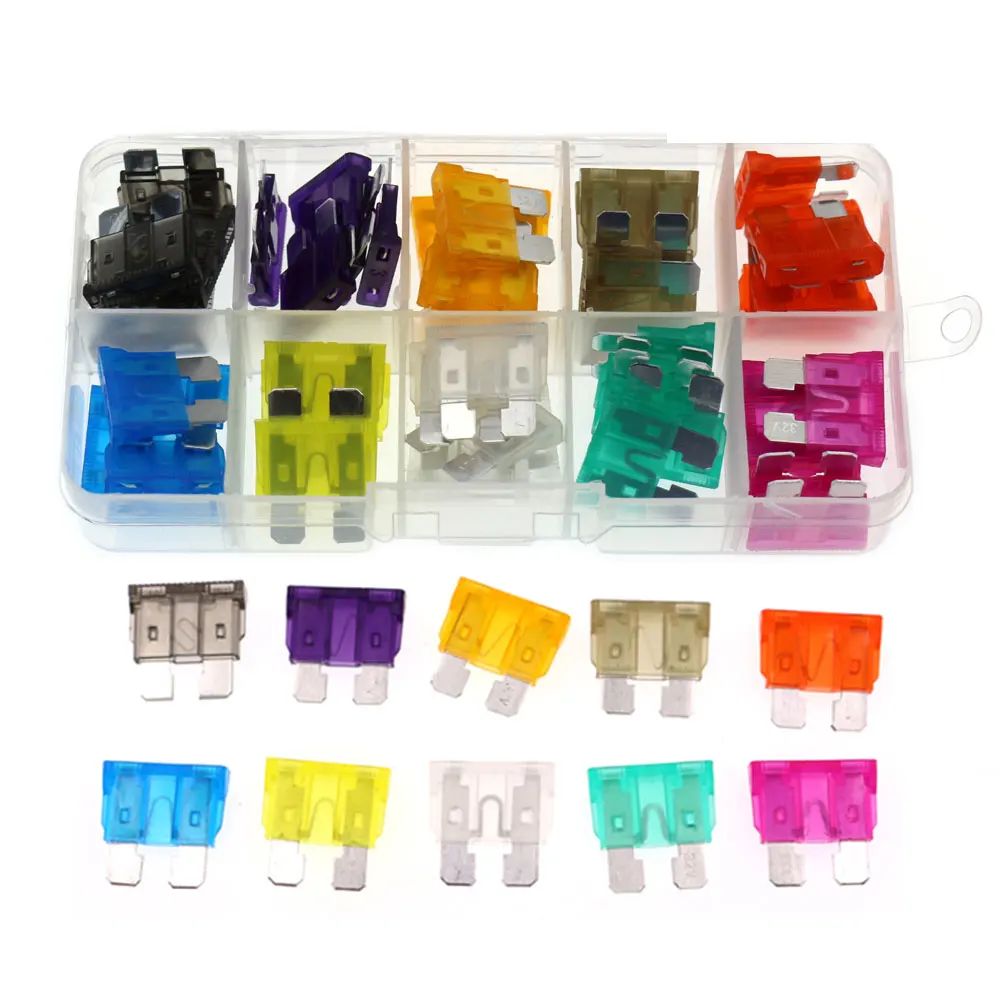 50pcs 100pcs 2/3/5/7.5/10/15/20/25/30/35A Car Fuse Car Blade Fuse Assortment Assorted Kit Blade Set Auto Truck Automotive Fuse
50pcs 100pcs 2/3/5/7.5/10/15/20/25/30/35A Car Fuse Car Blade Fuse Assortment Assorted Kit Blade Set Auto Truck Automotive Fuse
