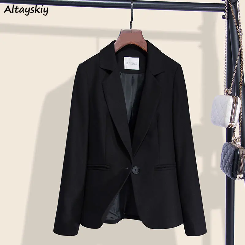 Black Blazers Women Autumn New Arrival Korean Fashion Casual All-match Office Ladies Popular Ropa Mujer Streetwear College Chic
Black Blazers Women Autumn New Arrival Korean Fashion Casual All-match Office Ladies Popular Ropa Mujer Streetwear College Chic