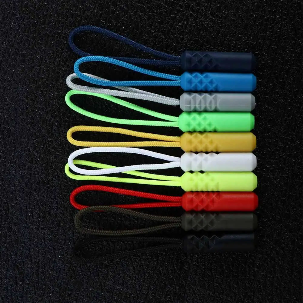 

10Pcs Zip Cord Rucksacks Accessories Anti-theft Zipper Pull Puller Tent Zippers Pull Rope Outdoor Tool Backpack Zipper Rope