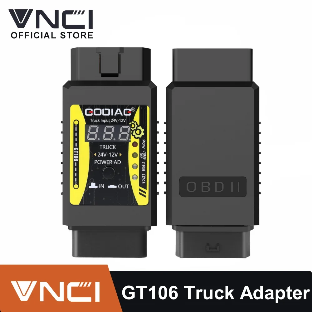 

GODIAG GT106 24V to 12V Heavy Duty Truck Adapter for X431 Easydiag/ Golo/ M-DIAG/ IDIAG/ ThinkCar/ ICarScan/ Diagun/ GOLO/ DBSca