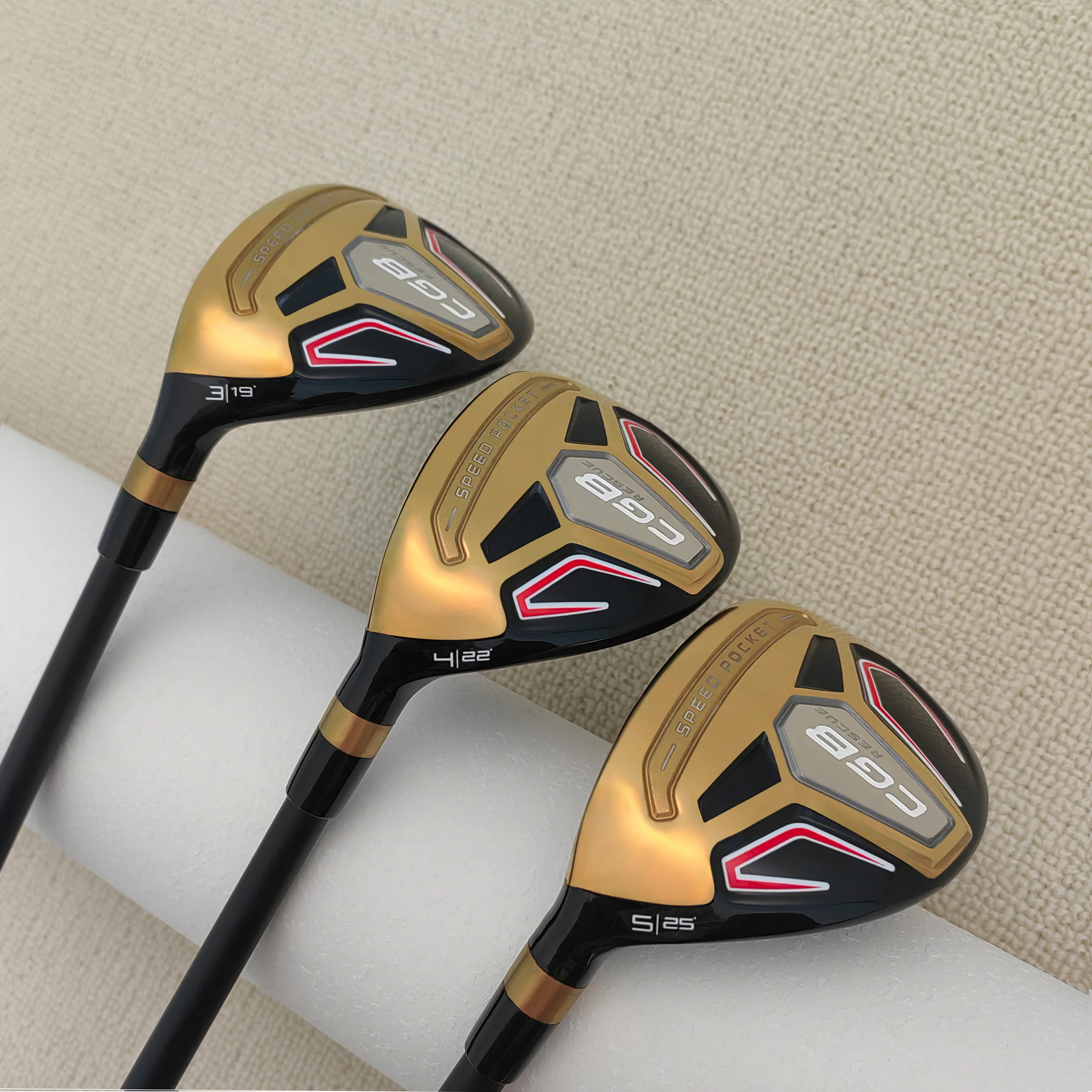 

Left-handed golf club Hybrids golf club Iron wood pole chicken leg life-saving pole universal pole hybrid pole golden