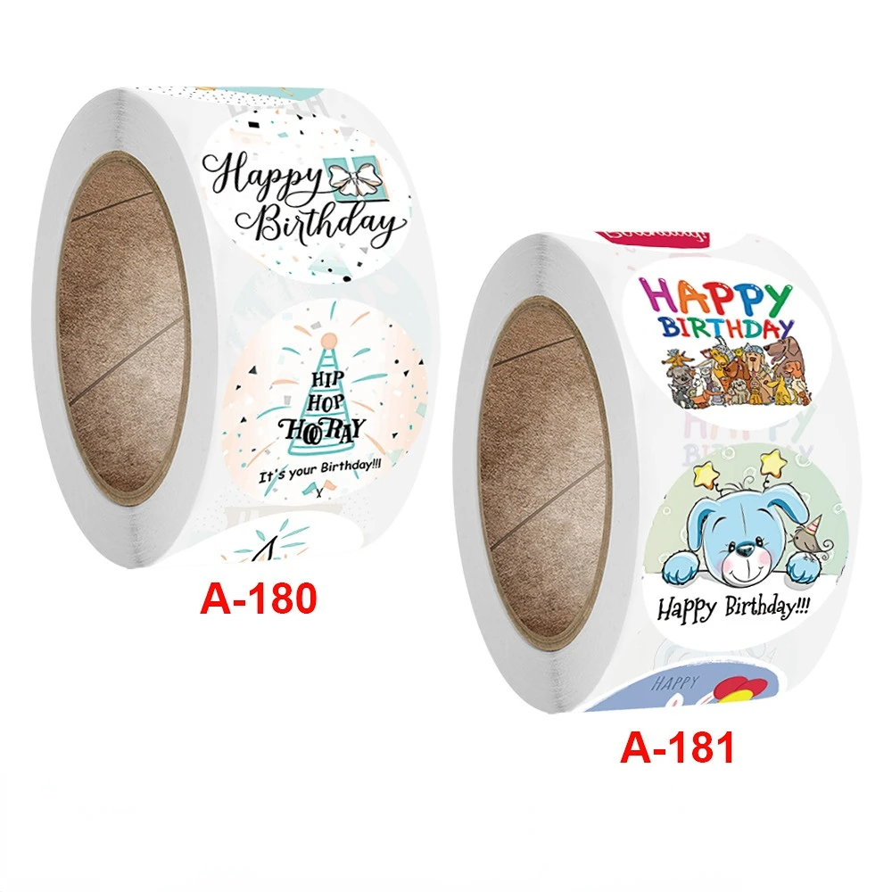 500pcs Cute Happy Birthday Stickers 2.5cm/1 Inch Children's Birthday Party Gift Sealing Decorations Greeting Card Labels
500pcs Cute Happy Birthday Stickers 2.5cm/1 Inch Children's Birthday Party Gift Sealing Decorations Greeting Card Labels
