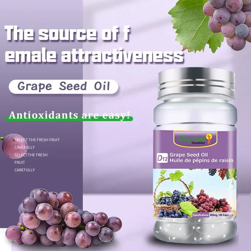 grape seed soft capsules for whitening freckle removal antioxidant inhibition anti-aging beauty skincare health food 
grape seed soft capsules for whitening freckle removal antioxidant inhibition anti-aging beauty skincare health food