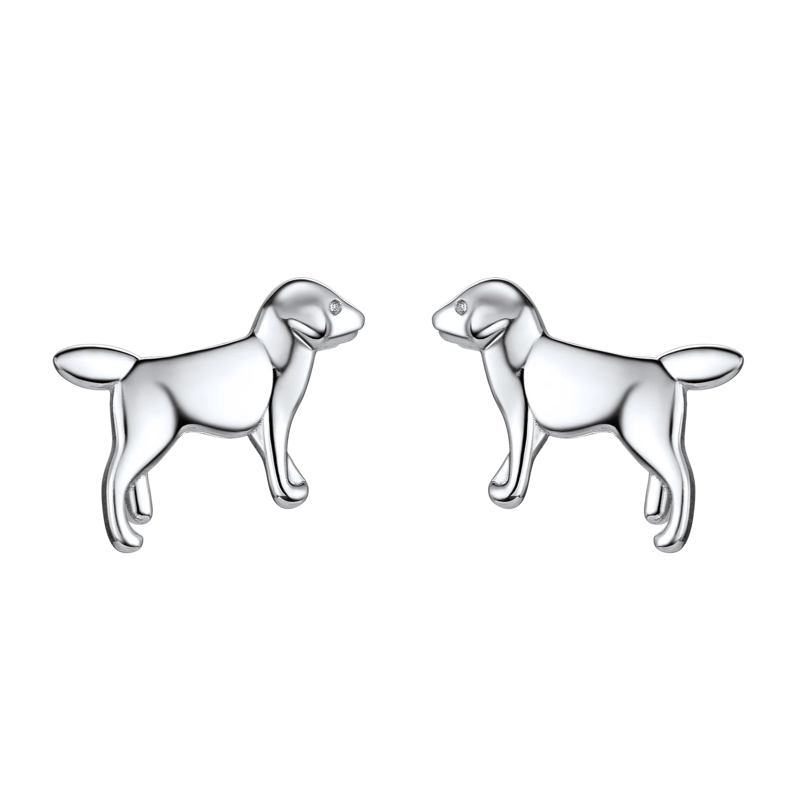 

3D Dog Earrings Cute Sterling Silver Labrador Animal Stud Earrings for Women Teen Girls