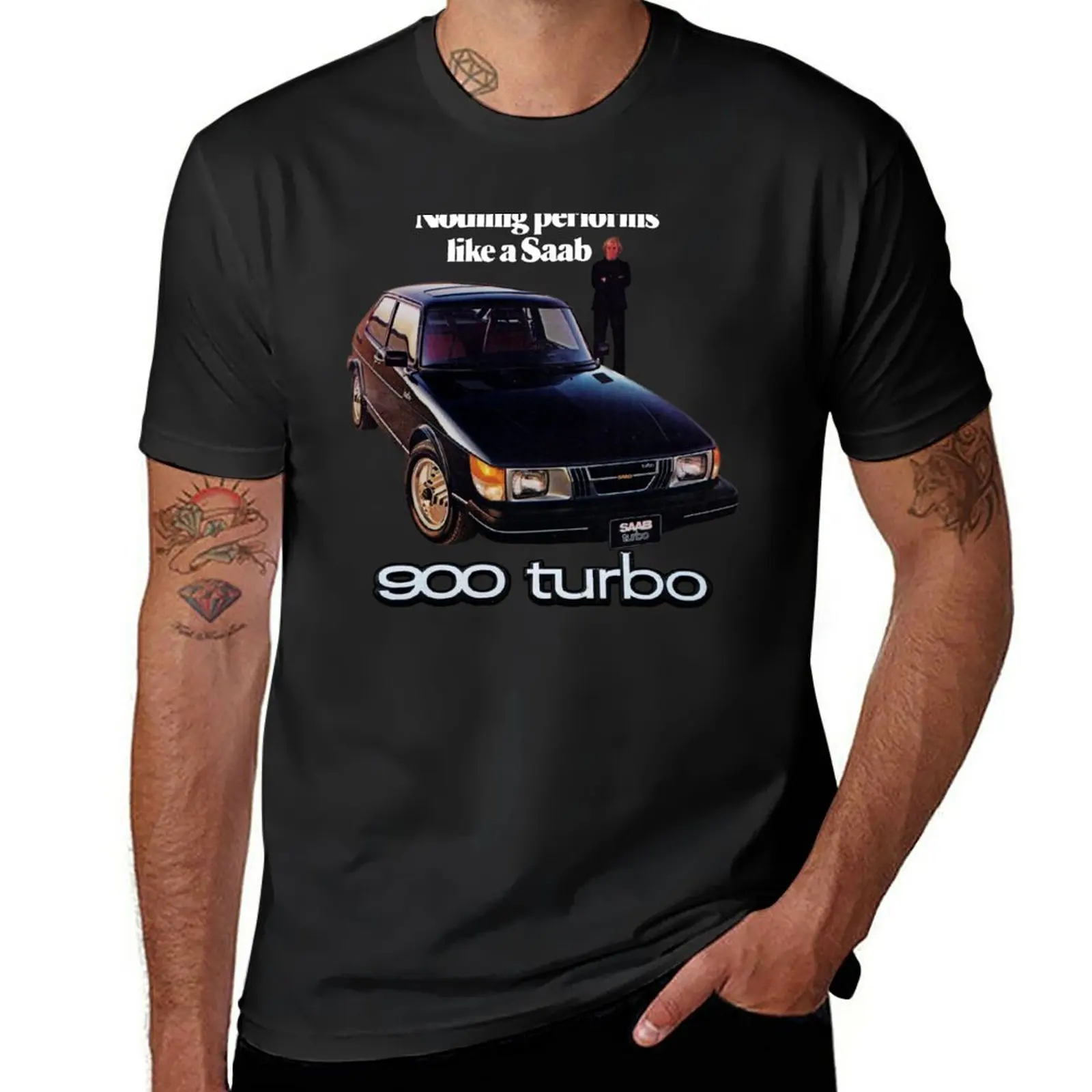 

SAAB 900 TURBO T-Shirt tees customs design your own boys animal print mens graphic t-shirts