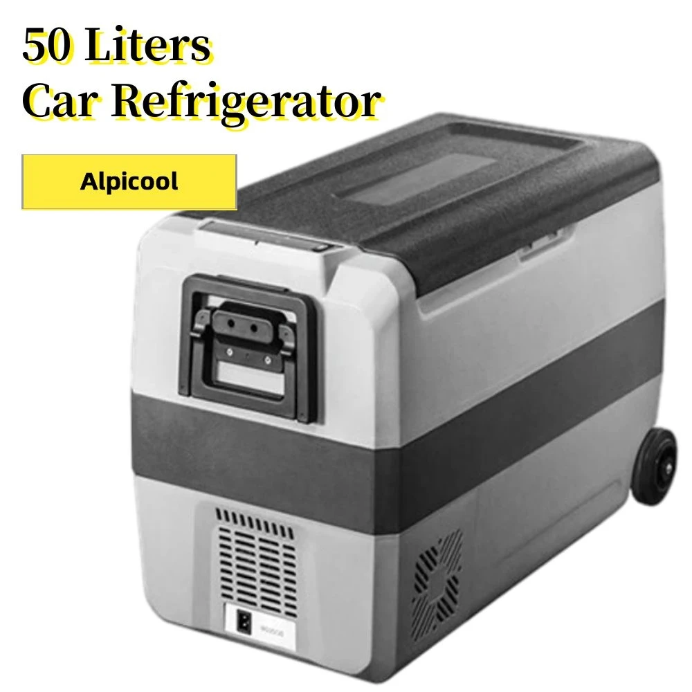 

Alpicool 50L Portable Cooler Icebox For Car Home Use Picnic Camping Refrigerator Car Fridge Auto Compressor Freezer 45W 12V 220V