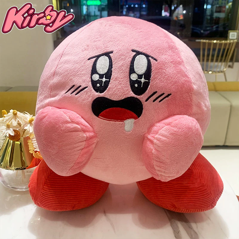 

30cm Kirby Facial Expression Pack Caby Drooling Kawaii Plus Doll Pillow Kirby Cartoon Anime Doll Toy Room Decorat Kids Xmas Gift