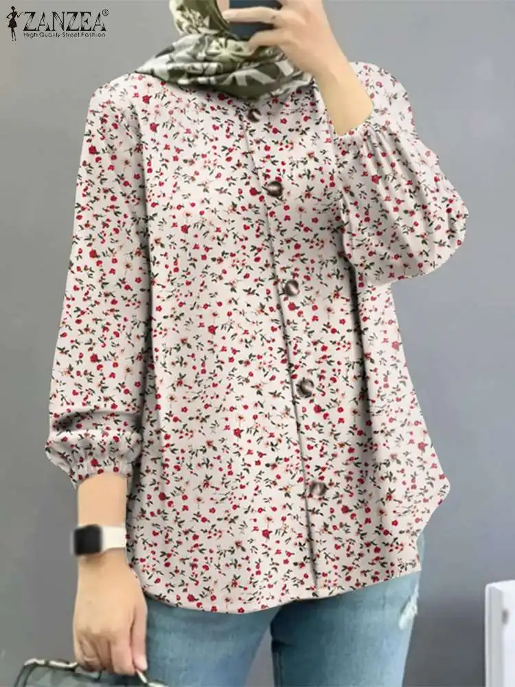 Autumn Vintage Floral Blouse Women Printed Tops Muslim Ramadan Abaya ZANZEA Long Sleeve Casual Shirt IsIamic Clothing Kaftan
Autumn Vintage Floral Blouse Women Printed Tops Muslim Ramadan Abaya ZANZEA Long Sleeve Casual Shirt IsIamic Clothing Kaftan