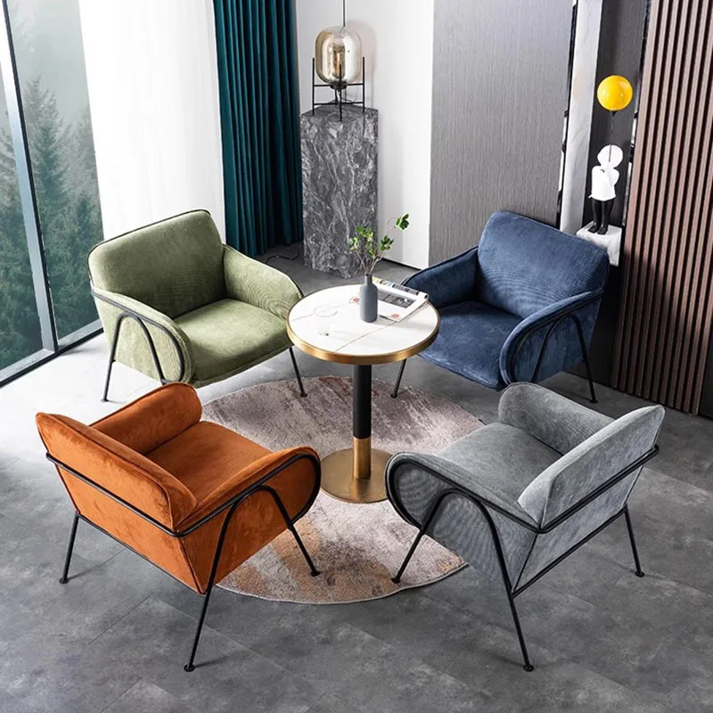 

Design Nordic Living Room Chairs Reading Relax Single Sofa Chair Luxury Modern Bedroom Dresser Muebles Hogar Theater Furniture