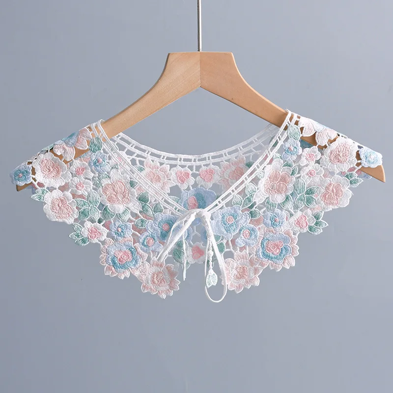 Sweet Floral Embroidery Shirt Fake Collar for Women Removable Shirt Detachable Collar for Shirt Blouse Tops Sweater False Collar
Sweet Floral Embroidery Shirt Fake Collar for Women Removable Shirt Detachable Collar for Shirt Blouse Tops Sweater False Collar