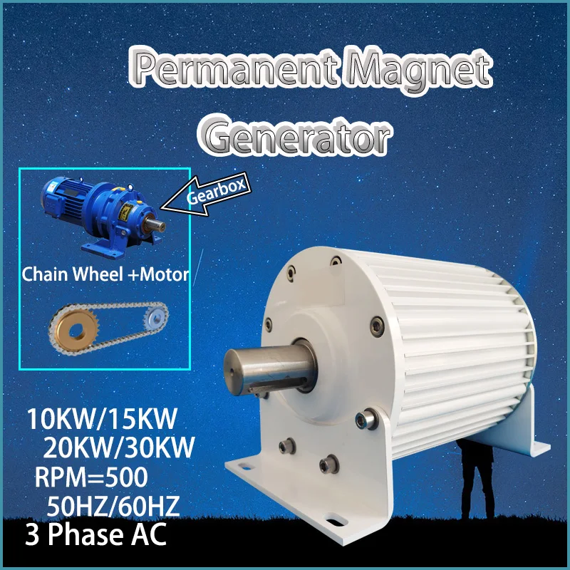 30000W Permanent Magnet Generator 12V-380V AC Single Phase Alternator Wind Turbine High Efficiency Alternative Energy
30000W Permanent Magnet Generator 12V-380V AC Single Phase Alternator Wind Turbine High Efficiency Alternative Energy