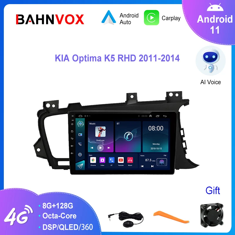 Автомагнитола 9 "Android 11,0 для KIA Optima K5 RHD 2011-2014, мультимедийный плеер с GPS-навигацией, стерео 4G Carplay, головное устройство 2 Din
Автомагнитола 9 "Android 11,0 для KIA Optima K5 RHD 2011-2014, мультимедийный плеер с GPS-навигацией, стерео 4G Carplay, головное устройство 2 Din