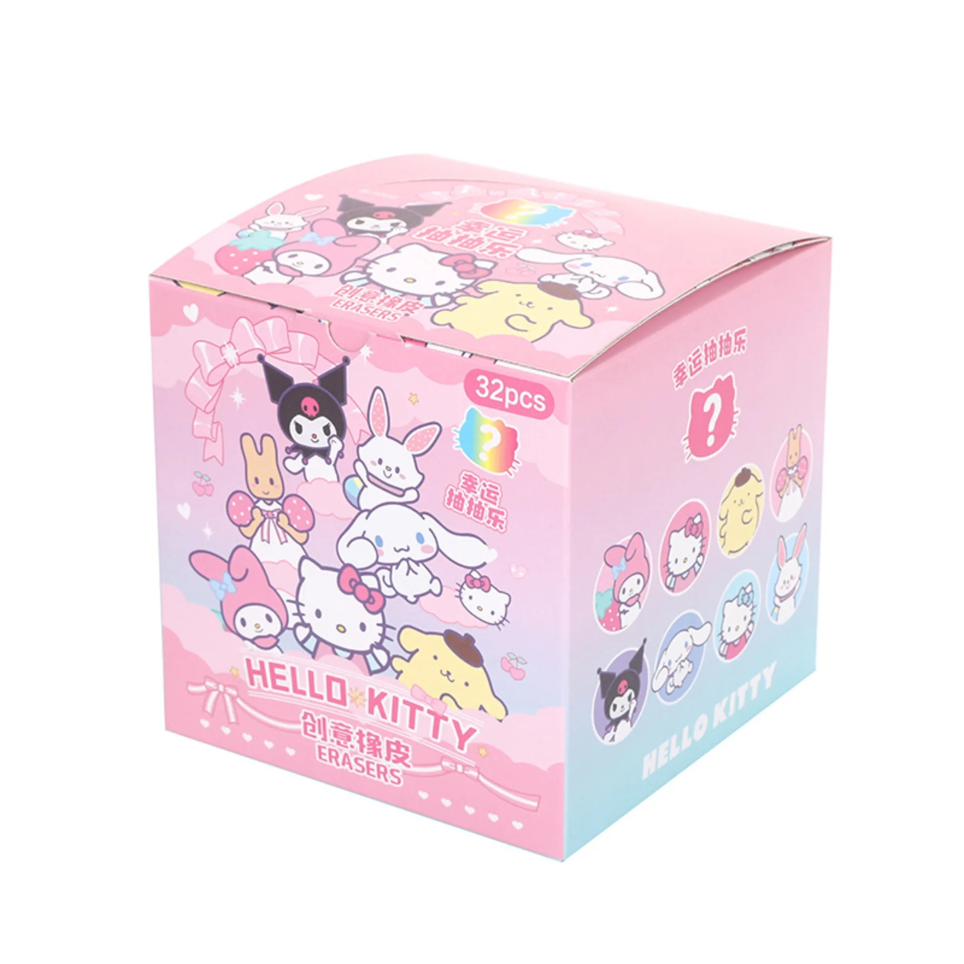 32Pcs Sanrio Blind Box Crayon Shin-chan Doll Pencil Eraser Hello Kitty Melody Pikachu Erasers Mystery Box Student Birthday Gift
32Pcs Sanrio Blind Box Crayon Shin-chan Doll Pencil Eraser Hello Kitty Melody Pikachu Erasers Mystery Box Student Birthday Gift