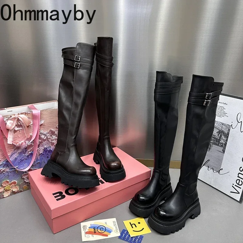New Women Elastic Over the Knee High Boots Fashion Round Toe Ladies Elegant Square High Heel Long Booties Women's Footwear
New Women Elastic Over the Knee High Boots Fashion Round Toe Ladies Elegant Square High Heel Long Booties Women's Footwear