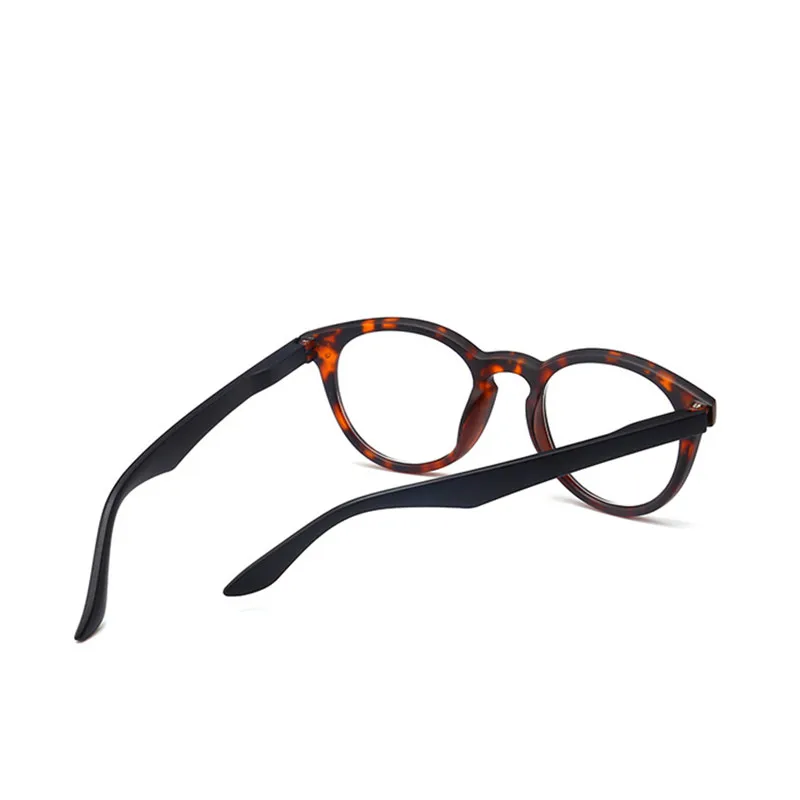 Lunettes de lecture rétro léopard à monture narpour hommes et femmes, verres transparents, lunettes de presbytie, lunettes avec dioptrie + 1.0 à 4.0 4