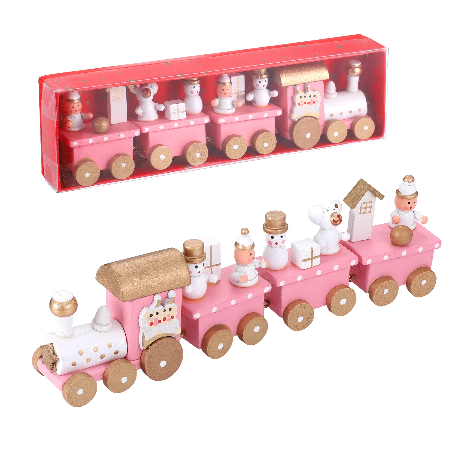 

Набор поездов с рождественской елкой, игрушки для поездов с секциями на год, Рождество, игрушки для поездов на год, Рождественский поезд для мальчиков