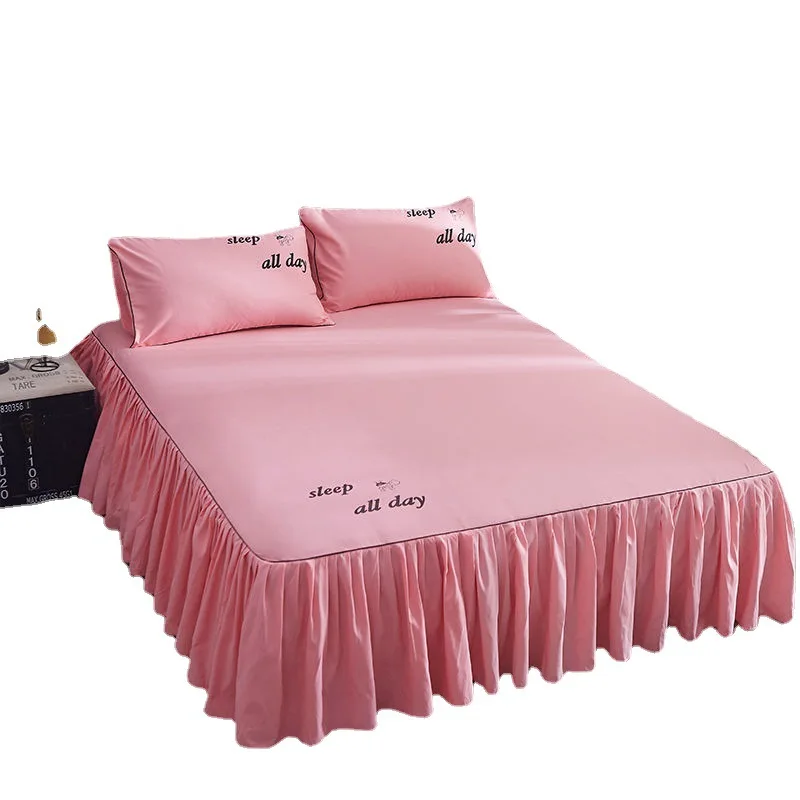 Pure cotton bedspread skirt single piece single fitted sheet set mattress protective cover bedding
Pure cotton bedspread skirt single piece single fitted sheet set mattress protective cover bedding