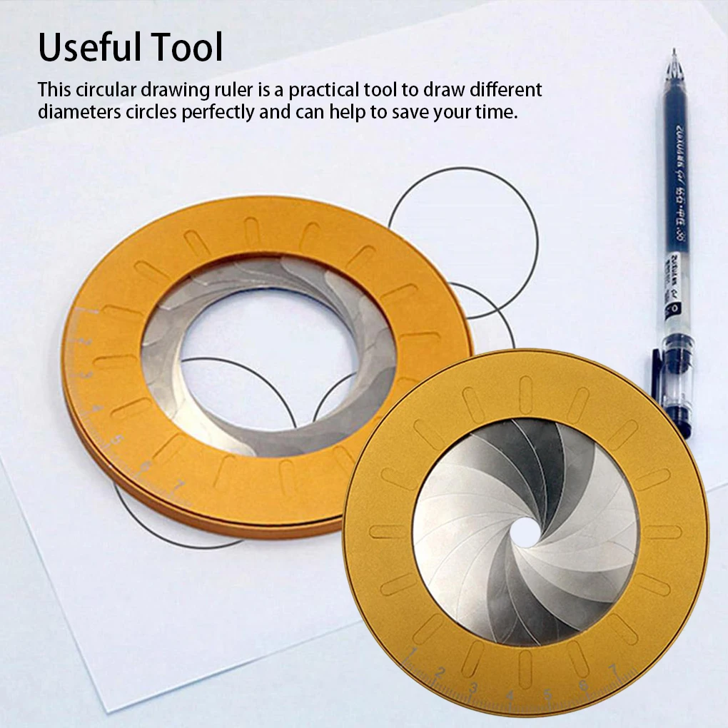 Round Drawing Ruler Circle Making Tools Meter Adjustable Metal Measuring Tool
Round Drawing Ruler Circle Making Tools Meter Adjustable Metal Measuring Tool