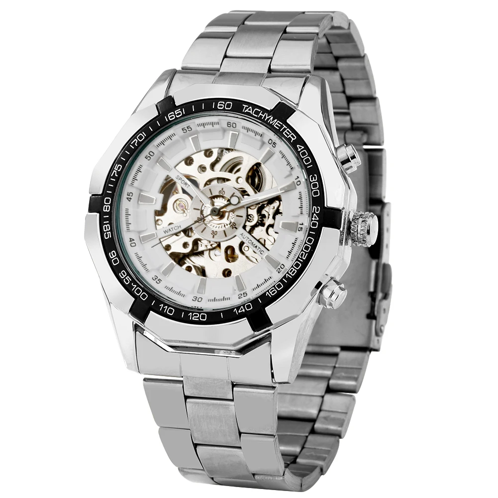 Automatic Mechanical Watch Men's Watch White Surface Alloy Dial Stainless Steel Strap Life Waterproof 30m Gift for Boyfriend
Automatic Mechanical Watch Men's Watch White Surface Alloy Dial Stainless Steel Strap Life Waterproof 30m Gift for Boyfriend