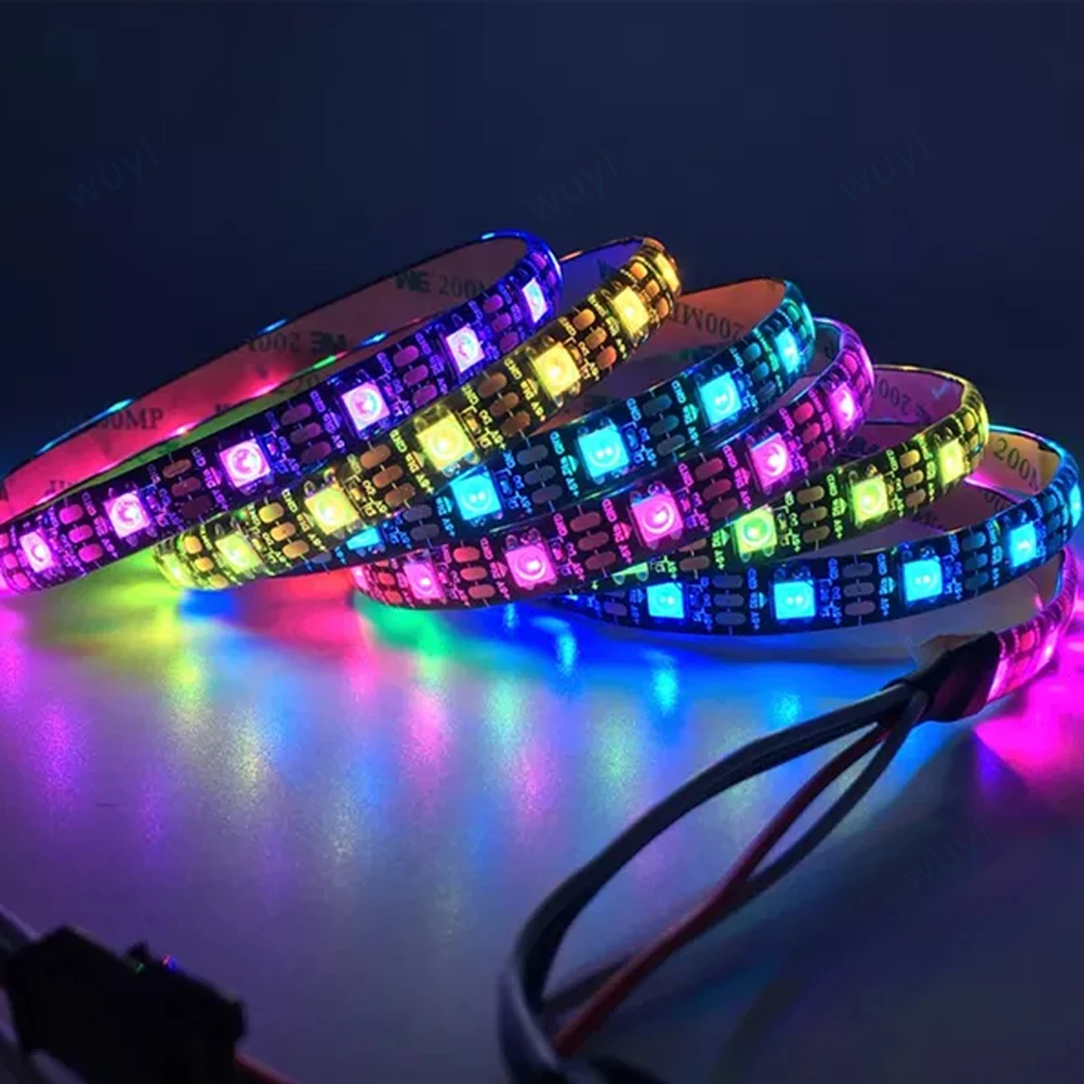 WS2812 LED Strip 5m Individually Addressable Pixel RGB WS2812B 5V SMD5050 30Leds 60Leds 144Leds Programmable Smart Lights
WS2812 LED Strip 5m Individually Addressable Pixel RGB WS2812B 5V SMD5050 30Leds 60Leds 144Leds Programmable Smart Lights