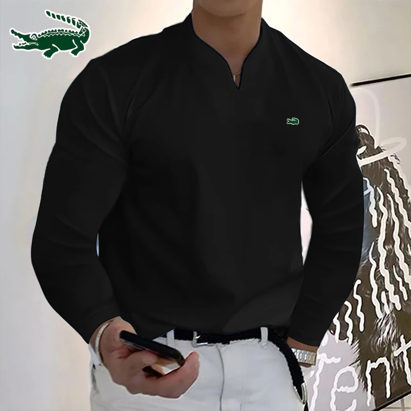 2023 High quality men's autumn new pure cotton T-shirt shirt Business casual sports V-neck long sleeved T-shirt shirt top S-5XL
2023 High quality men's autumn new pure cotton T-shirt shirt Business casual sports V-neck long sleeved T-shirt shirt top S-5XL