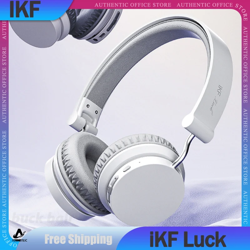 

Ikf Luck Earphone Over Ear Noise Reduction Wireless Bluetooth Headset Hifi 3D Surround Sound Effect Lightweight Earphones Gifts