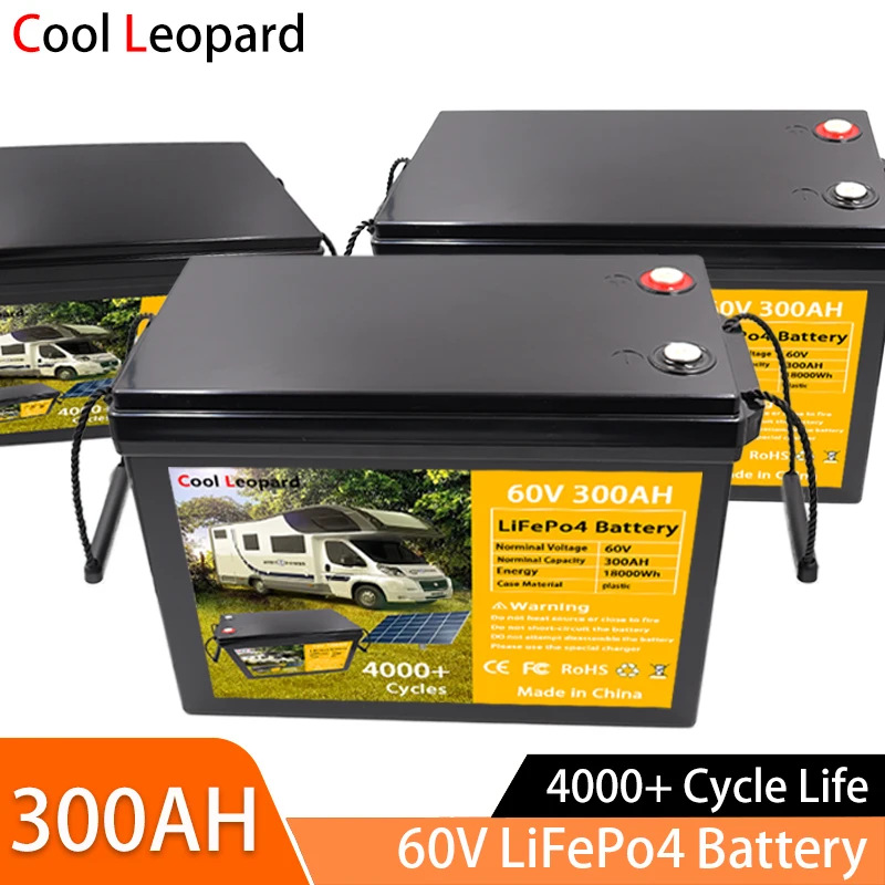 60V 300Ah LiFePO4 Battery,With Built-in BMS Solar Battery,For RV, Solar Boat,Sightseeing Vehicle,Outdoor Power Etc...
60V 300Ah LiFePO4 Battery,With Built-in BMS Solar Battery,For RV, Solar Boat,Sightseeing Vehicle,Outdoor Power Etc...
