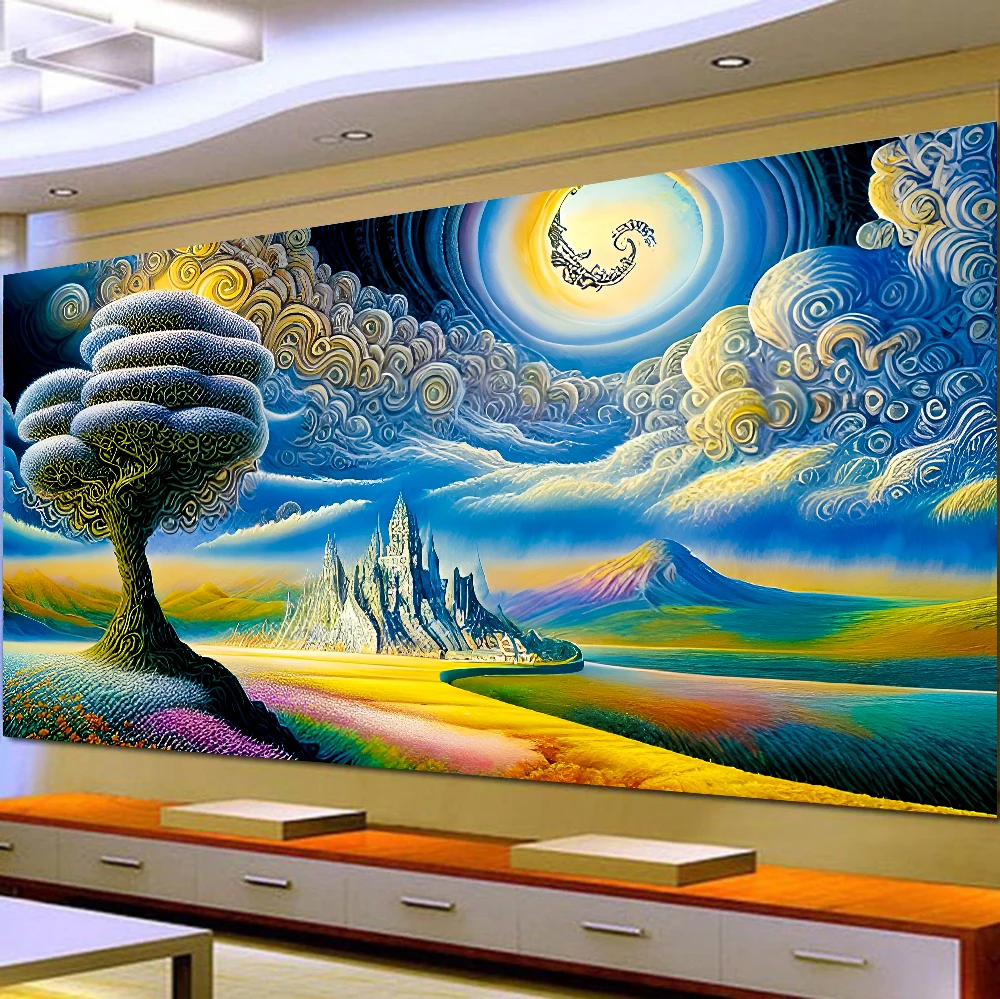 Большая алмазная живопись своими руками, вышивка крестиком, настенное искусство с деревом мечты, полная круглая дрель, вышивка для домашнего декора, пейзаж, 5D
Большая алмазная живопись своими руками, вышивка крестиком, настенное искусство с деревом мечты, полная круглая дрель, вышивка для домашнего декора, пейзаж, 5D
